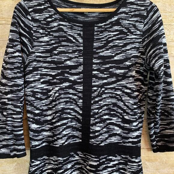 Nine West Long Sleeve Sweater Dress Womens Small Black - Picture 3 of 4